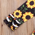 thumbnail image 2 of PENGXIANG 2 Pcs Children Set Flared Long Sleeve Top Elastic Flower Print Long Pants 1-6 Years, 2 of 6
