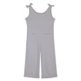 thumbnail image 4 of MIASHUI Girl's Jumpsuits Summer Sleeveless Overalls Kids Round Neck Long Pants Rompers,Grey,5-6 Years, 4 of 5