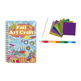 Kit Créatif Aluminium Scratch : Licornes, Princesses, Sirènes – Cahier De Coloriage Et Autocollants, Cadeau Enfant 3-9 Ans