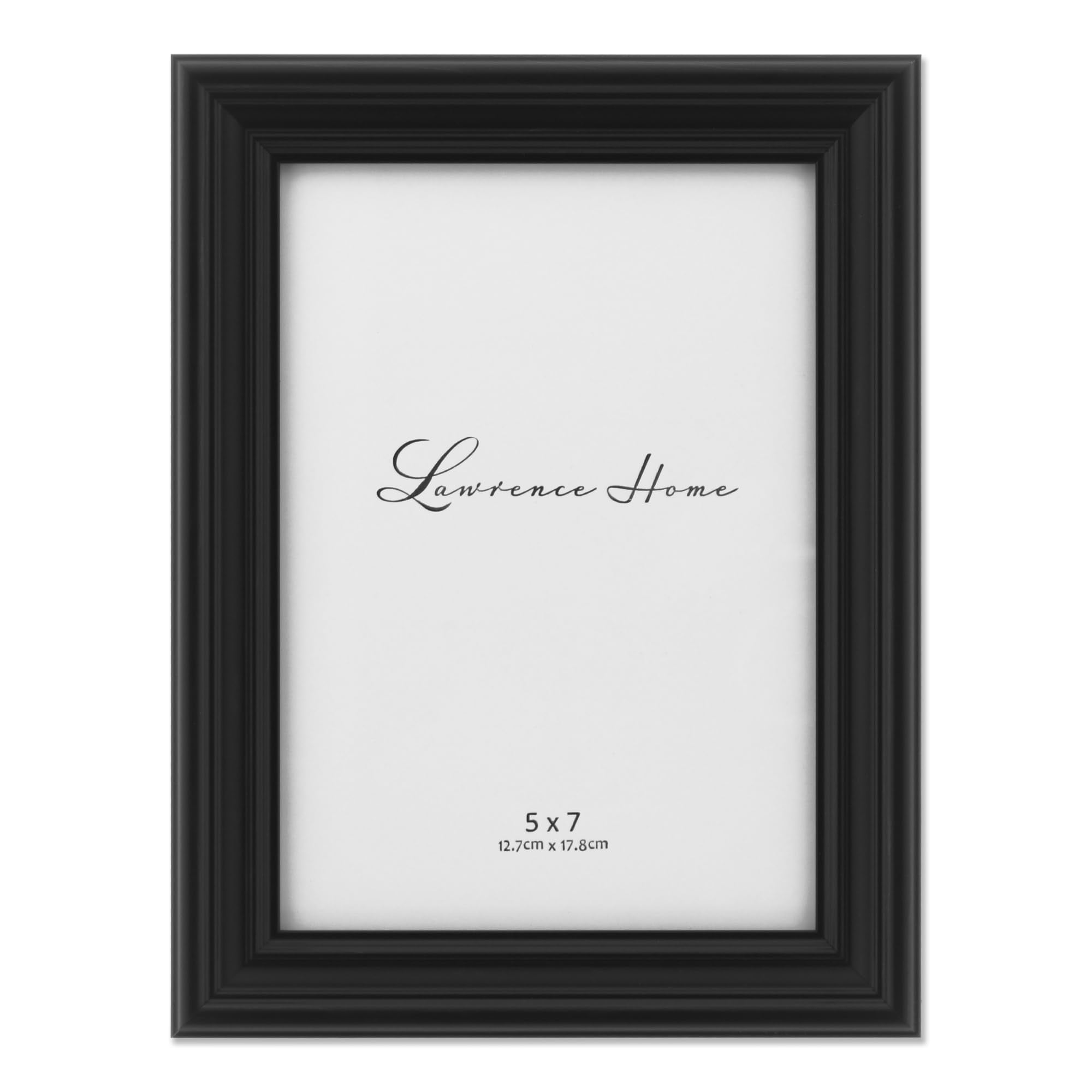 Lawrence Frames Cadre Photo Classique Détaillé Noir 5x7