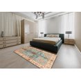 thumbnail image 4 of Ahgly Company Indoor Square Abstract Sage Green Oriental Area Rugs, 5' Square, 4 of 6