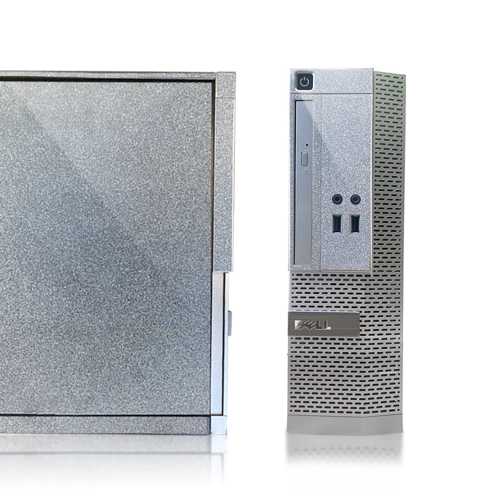Silver Treasure Box Dell Desktop PC Customized, Intel Quad Core I5 up to 3.60GHz, 16GB RAM, 512GB SSD, DVD, WiFi & Bluetooth, Keyboard & Mouse, Win 10 Pro Refurbished Grade A