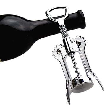 Agiferg Metal Wine Corkscrew Stainless Steel Waiter Bottle Beer Cap Opener