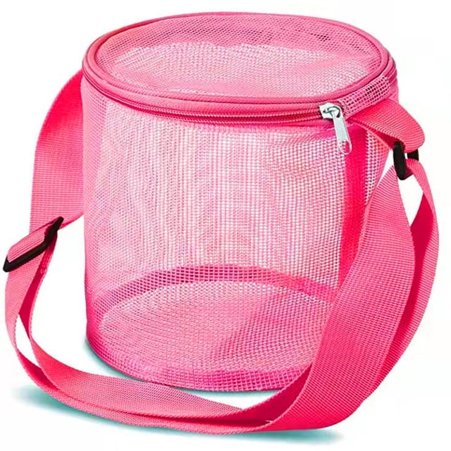 Kids Mesh Toy Bag for Beach Sand Play Outdoor and Easy Storage Home Textile Organizer