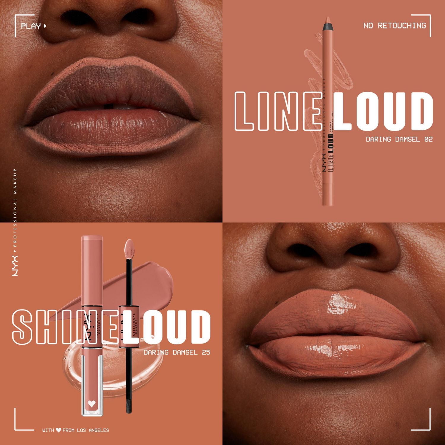 NYX PROFESSIONAL MAKEUP, Shine loud, Couleur pour lèvres haute brillance, longue tenue, Formule vegan