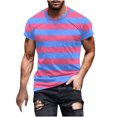 thumbnail image 2 of Birdeem Chemises pour Hommes Hommes Imprimé Fallow Col Rond T-Shirt Décontracté Mode Manches Courtes, 2 of 12