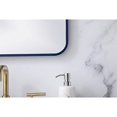 thumbnail image 4 of Living District MR802036BL 20 x 36 in. Soft Corner Metal Rectangular Mirror, Blue, 4 of 6
