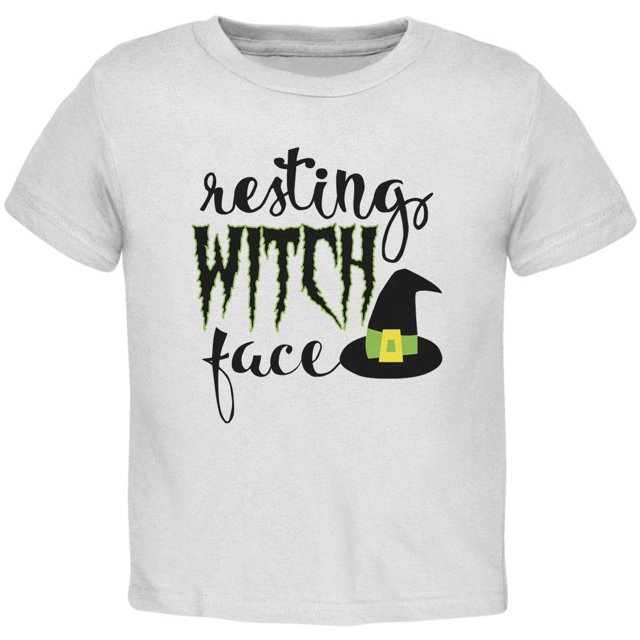 T-shirt pour Tout-Petit Halloween Visage de Sorcière au Repos