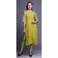 thumbnail image 2 of Bimba Kurta Droite en Rayonne Slub Imprimée Indienne Tunique à Manches 3/4 pour Femmes, 2 of 6