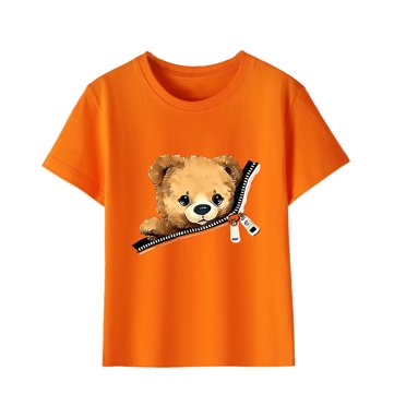 Rbaofujie Girls Short Sleeve T-Shirt Summer Children'S Top Loose Fashion Short Sleeves Clothes Kids Clothes