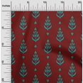 thumbnail image 1 of oneOone Cotton Flex Fabric Leaves & Paisley Block Printed Craft Fabric BTY 40 Inch Wide, 1 of 4