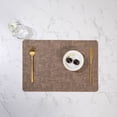 thumbnail image 2 of Modern Table Runner, Fashionable and Beautiful Table Runner Leather Placemats Double Sided Western Style Household Heat Insulating Mats Dining Table Runner, 2 of 6