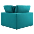 thumbnail image 2 of Modway Commix 2 Piece Down Filled Overstuffed Sectional Sofa Set in Teal, 2 of 6