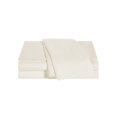 thumbnail image 1 of WELLBEING Sunham Ivory Solid 300 Thread Count Queen Sheet Set, 1 of 3