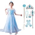 thumbnail image 1 of HAWEE Snow Queen Costumes Ice Princess Princess Fancy Dress Up Long Train Party Outfit, 1 of 7