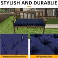 thumbnail image 3 of Becaristey Coussin de Tapis de Banc Imperméable - Protection Solaire et Confortable pour Coussins de Chaise d'Extérieur d'Extérieur Coussin de Banc en Polyester Rouge 100*50*8CM, 3 of 6
