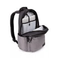 thumbnail image 2 of SWISSGEAR Daypack Backpack with Padded Shoulder Straps & Padded Airflow Back Panel, 18 Inch, Black/Gray, 2 of 6