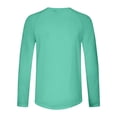 thumbnail image 4 of aohooy Mens Long Sleeve Rash Guard Swim Shirt Breathable UV Sun Protection Athletic Shirts for Hiking Running Workout Green,XXXXL, 4 of 4