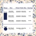 thumbnail image 4 of Arabesque Tablecloth,Blue Yellow Floral PatternTable Cloth, French Country Tablecover for Rectangle Tables 60 x 102,Perfect for Kitchen Dinner, Restaurant ,Holiday Picnic Party Table Cover, 4 of 5