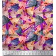 thumbnail image 1 of Soimoi Poly Georgette Fabric Triangle & Texture Fabric Prints By Yard 42 Inch Wide, 1 of 3