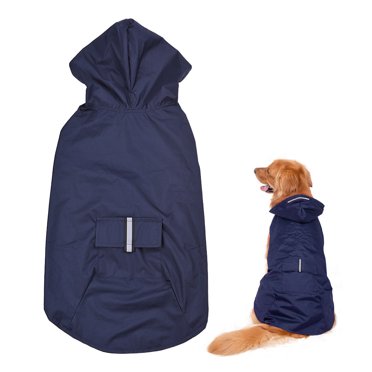 Imperméable Réfléchissant 6TG pour Chien, Manteau de Pluie, Vêtement de Pluie avec Trou pour Laisse pour Chiens Moyens et Grands