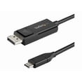 thumbnail image 2 of StarTech.com 3ft (1m) USB C to DisplayPort 1.2 Cable 4K 60Hz, Bidirectional DP to USB-C or USB-C to DP Reversible Video Adapter Cable, HBR2/HDR, USB Type C/Thunderbolt 3 Monitor Cable - 4K USB-C to DP Cable - DisplayPort cable - 24 pin USB-C (M) to DisplayPort (F) - USB 3.1 / Thunderbolt 3 / DisplayPort 1.2 - 3.3 ft - 4K support, active - black, 2 of 7