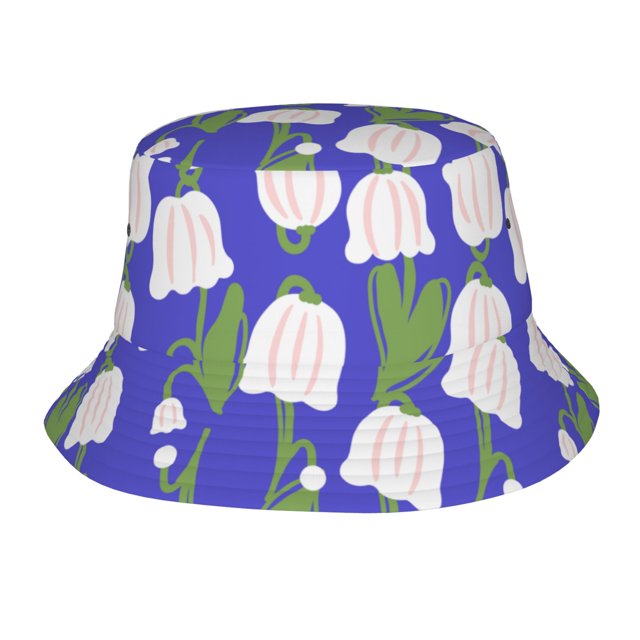 ZICANCN Bucket Hat -Plower Coloring Pattern Unisex Print Double-Side-Wear Bucket Hat for Fishing Beach Outdoor