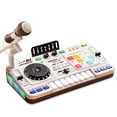 thumbnail image 1 of Table de Mixage DJ pour Enfants de 3 4 5 6 7 8 Ans Jouets Musicaux avec Touches de Piano Plateau Tournant DJ Jeux de Réaction Musicale Instruments de Musique Bluetooth pour Enfants, 1 of 4