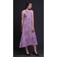 thumbnail image 2 of Bimba Robe Décontractée Oiseau Longue Dos Nu à Col Licou pour Femme Robe de Plage Imprimée - XX-Grand, 2 of 6