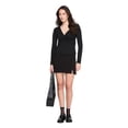thumbnail image 2 of No Boundaries Women'S Long-Sleeve Babydoll Top, 2 of 6