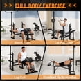 thumbnail image 4 of GARVEE 7-in-1 Weight Bench Set with Squat Rack,Foldable Workout Bench with Lat Pull Down Fitness Strength Training for Home Gym, 4 of 7