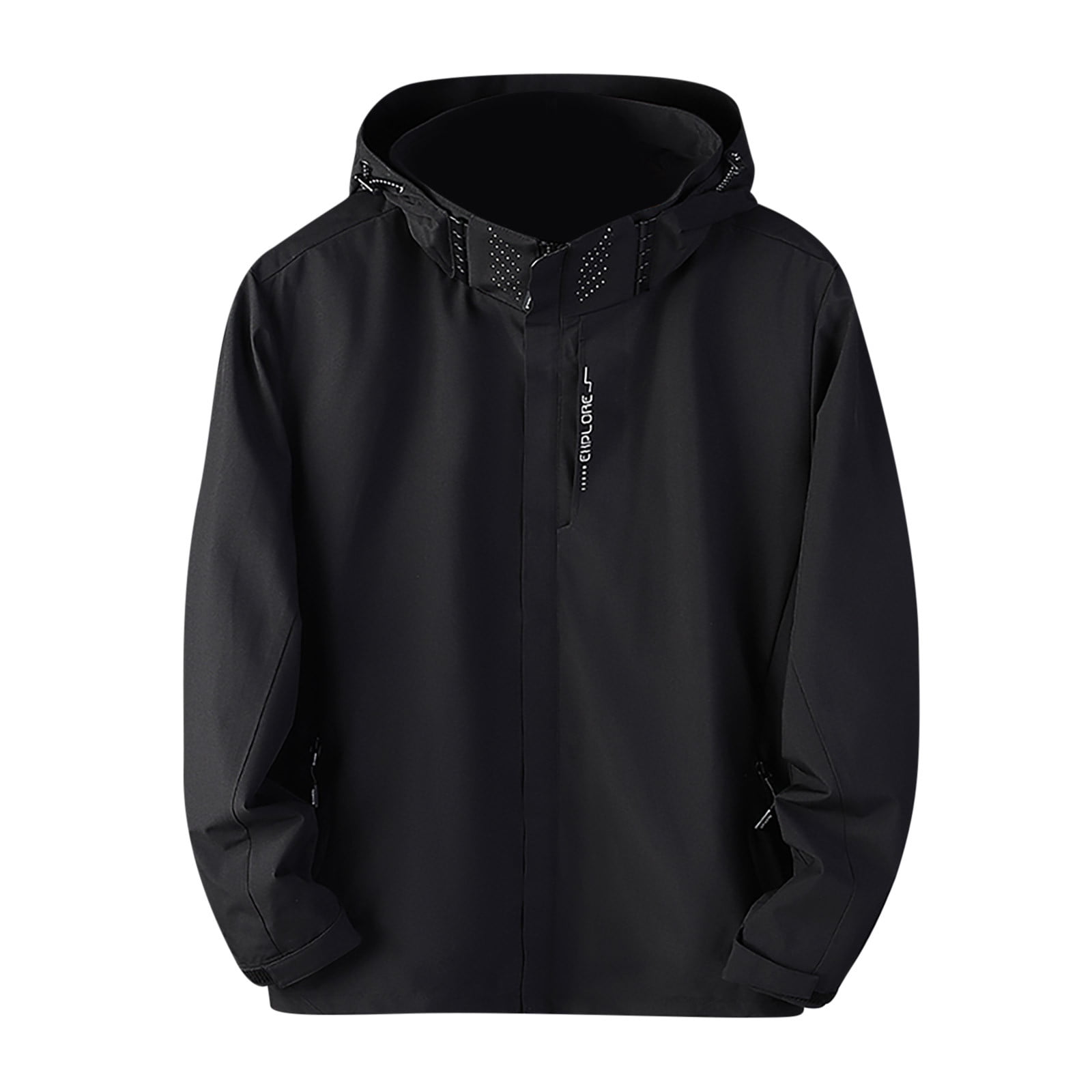 Timegard Plus Size Jackets for Women Long Sleeve Oversized Light Raincoat Jackets Fall Windbreaker Coat