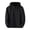 Noir, variante sur VEKDONE Manteaux d'Extérieur pour Femmes Grande Taille Décontractés de Sport Imperméables Coupe-Vent avec Poches Couleur Unie Coupe-Vent de Montagne Randonnée à Capuche Manteaux Violet TTG