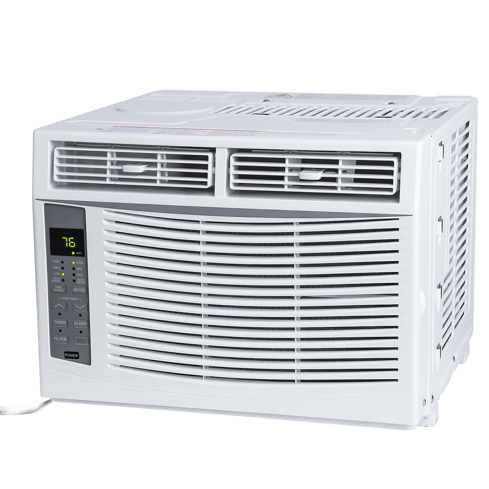 CazToi 6000 BTU 250 sq ft WiFi & Remote Window Air Conditioner Energy Saving