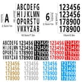thumbnail image 4 of relayinert 20pieces Waterproof Number Label Sticker Easy To And Versatile Self-Adhesive Letter Stickers Black Letter, 4 of 6