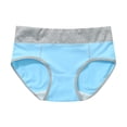 thumbnail image 3 of RKSTN Womens Underwear Cotton High Waist Stretch Briefs Soft Full Coverage Patchwork Color Breathable Stretch Panties 5 Pack, 3 of 5