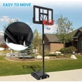 thumbnail image 2 of Kojooin Portable Basketball Hoop – 5.2FT to 10FT Adjustable Height, 44" Backboard Goal System for Kids, 2 of 7