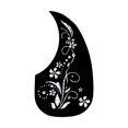 thumbnail image 1 of 10 Pcs Sticker Protective Paster Exquisite Instrument Accessories Anti-scratch Cover Dust-proof Wear-resistance Guitar Supplies Black/Silver Tree, 1 of 9