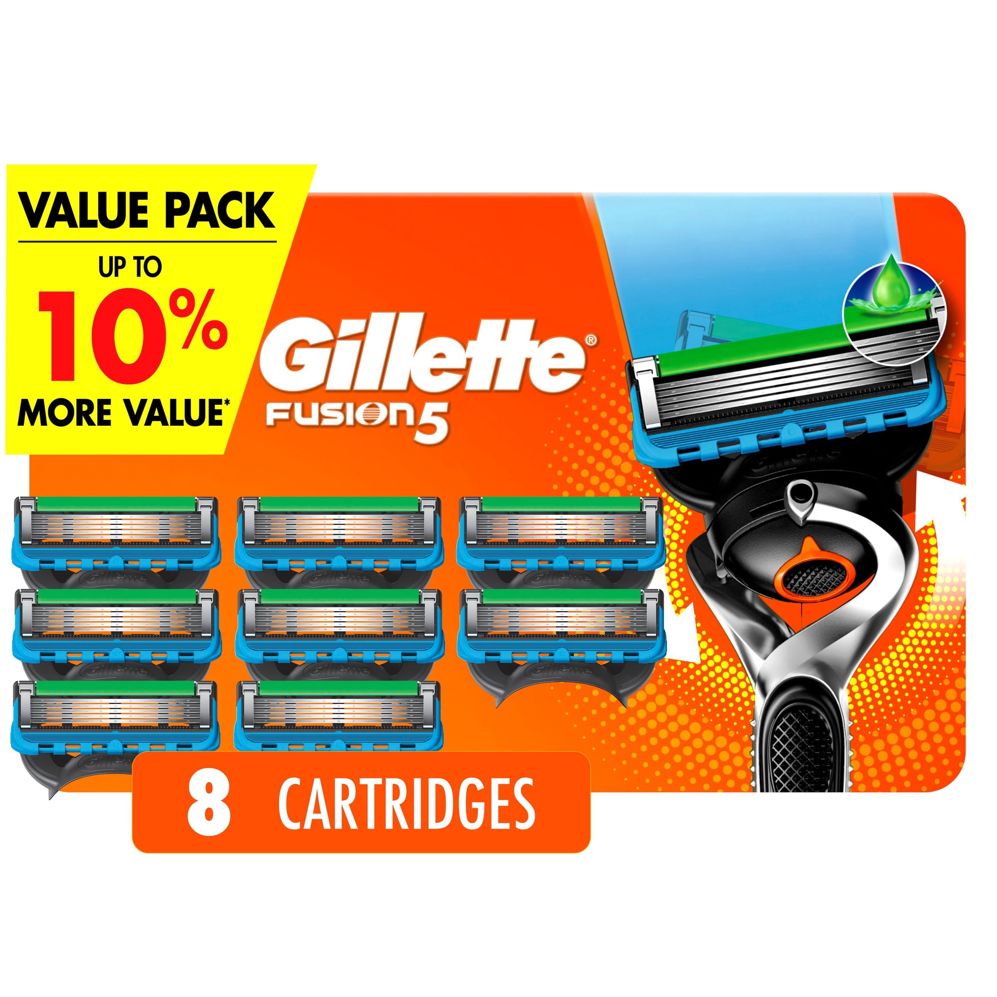 Gillette Fusion5 ProGlide Razor Refills for Men, 8 Razor