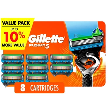 Gillette Fusion5 ProGlide Razor Refills for Men, 8 Razor Cartridges for FlexBall Razor Handle, 5-Blade Razor Blades, Precision Trimmer for Men