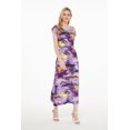 thumbnail image 5 of Robe Maxi Simple à Manches Cap Luau Hawaïenne pour Femme P Violet Coucher de Soleil, 5 of 5