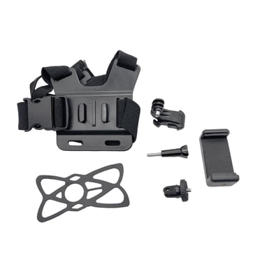 KLKCMS Support de Sangle de Poitrine pour Caméra d'Action pour Sports de Plein Air Pêche Vlogging Rotatif A
