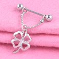 thumbnail image 2 of Nipple Shield,Geometrical Four leaf Clover Nipple Ring Body Piercing Ring Tailored for Perfection, 2 of 9