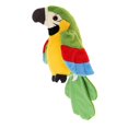 thumbnail image 2 of Animated Plush Repeating Parrot Children Interactive Toys Green, 2 of 8