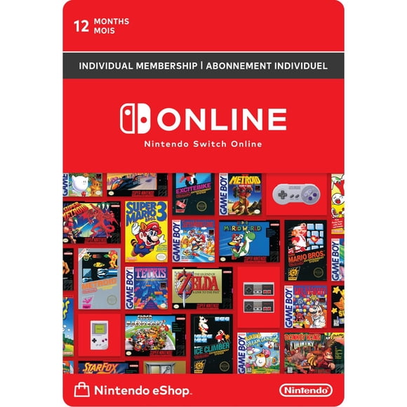 Nintendo Switch Online 12-Month Individual Membership (Digital Code)
