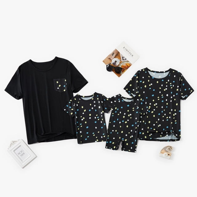 Family Look Family Matching Outfits Dad Mom Son Daughter Matching Clothes Graphic Infant Romper Parent-Child T Shirt Set Tees To