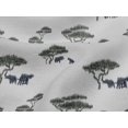 thumbnail image 4 of oneOone Viscose Jersey Fabric Tree & Animals Ikat Printed Craft Fabric BTY 60 Inch Wide, 4 of 4