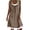 Brown, variant on Pisexur Summer Dresses for Women 2022 Casual Loose Floral Print Sleeveless Dress Fake Two Piece Faux Denim Dress Maxi Dress Sundresses