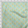 thumbnail image 4 of oneOone Velvet Yellow Fabric Leaves & Clover Craft Projects Decor Fabric Printed By The Yard 58 Inch Wide, 4 of 5