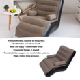 thumbnail image 4 of Inflatable Sofa, Lounge Chair Ergonomic S Shape, Soft Flocking Surface, Lightweight Portable Blow Up Couch for Travel, Home Rest, 4 of 7